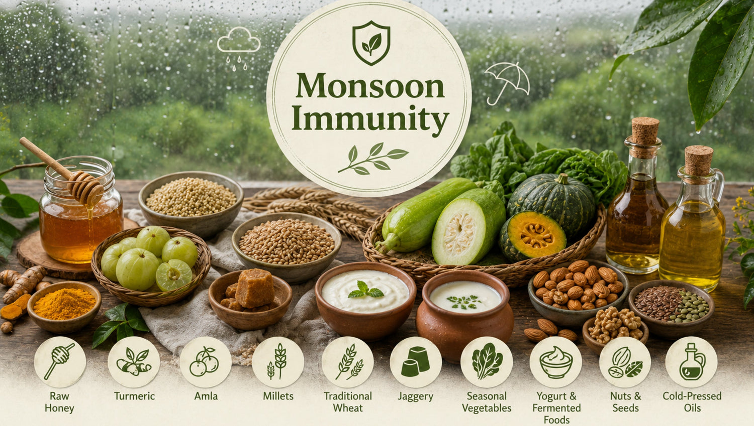 Monsoon Immunity Guide: 10 Science-Backed Foods That Help You Stay Healthy During the Rainy Season