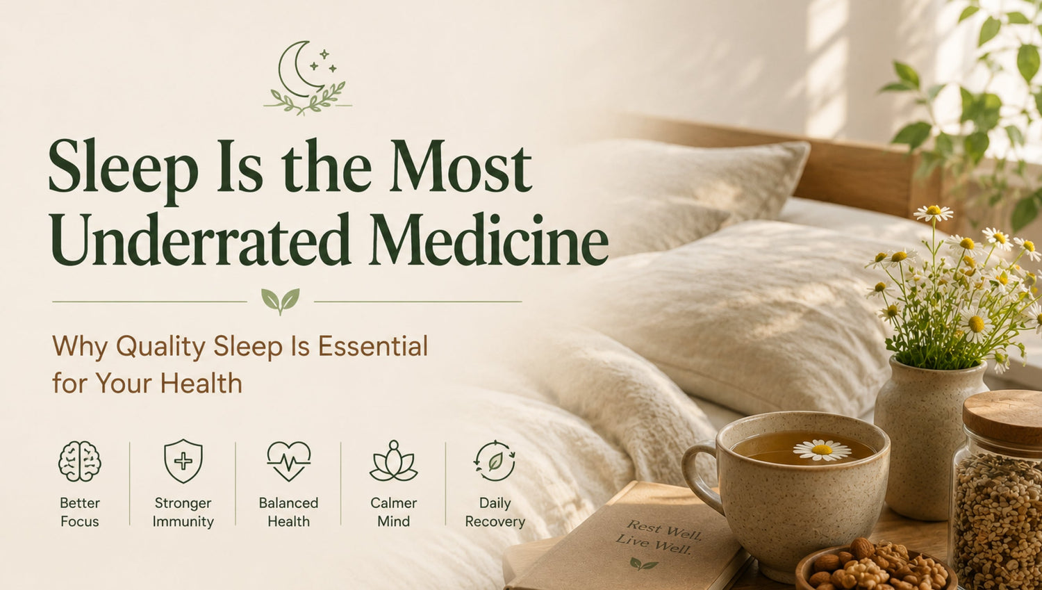 Sleep Is the Most Underrated Medicine: Why Quality Sleep Is Essential for Your Health