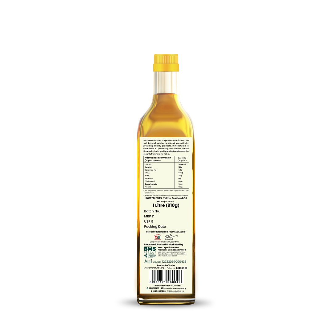 Cold Pressed Yellow Mustard Oil