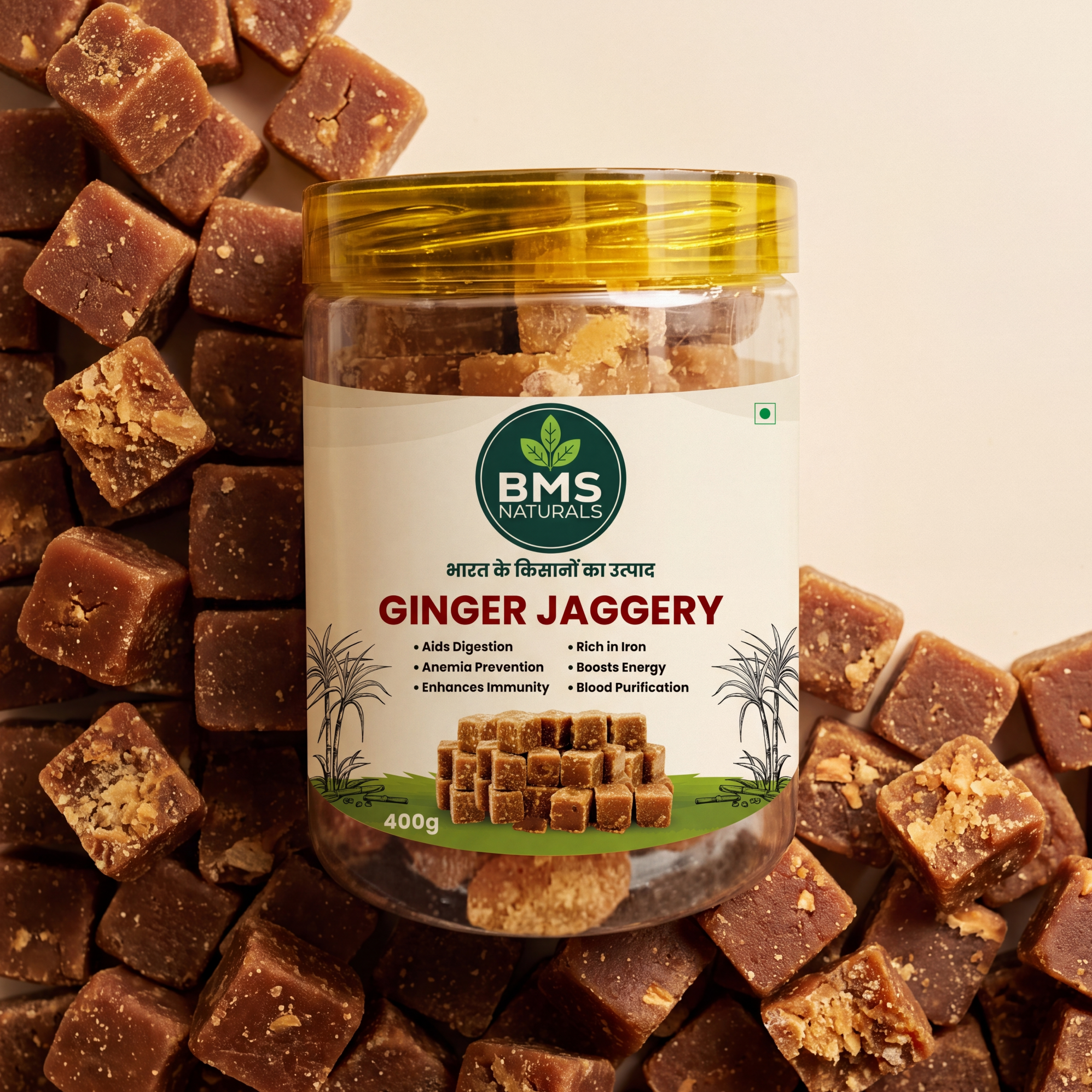 Ginger Jaggery Cubes